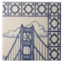 San Francisco Azulejo-mural 2 av 6 Övre höger