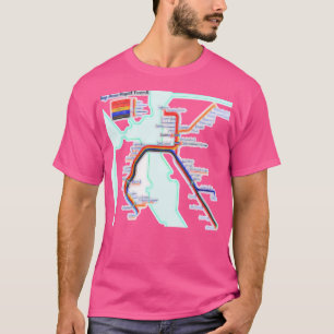 San Francisco Bart Karta T Shirt