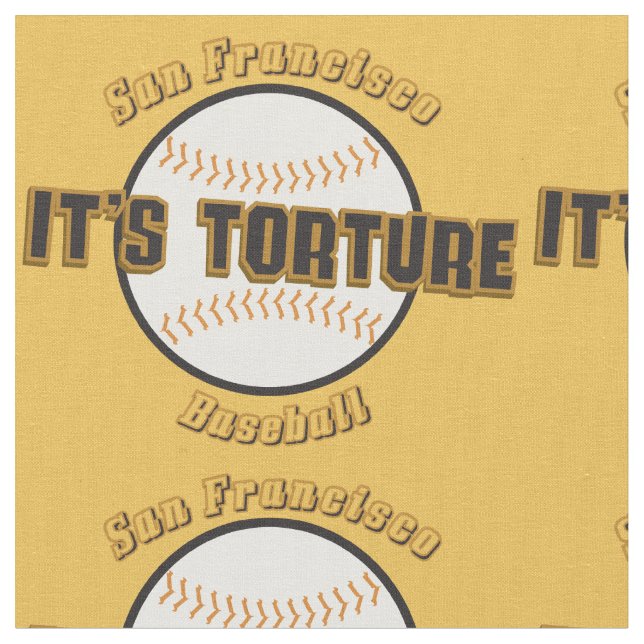 San Francisco baseball är det tortyrtyg Tyg (Närbild)