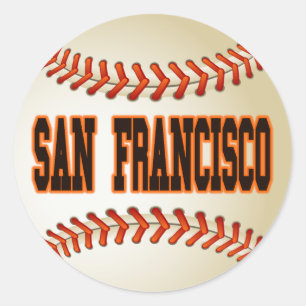 SAN FRANCISCO BASEBALL RUNT KLISTERMÄRKE