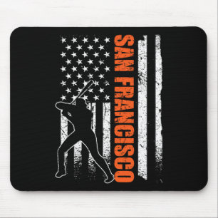 San Francisco baseboll flagga Usa Vintage patrioti Musmatta