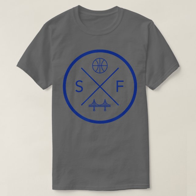 San Francisco Basketball SF Bay Area Kalifornien T Shirt (Design framsida)
