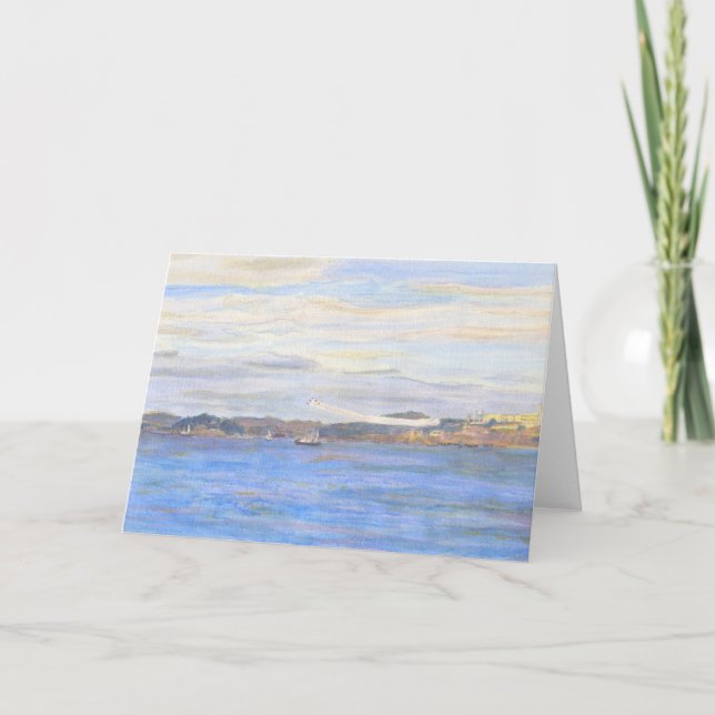 San Francisco Bay 1984 , Blue Änglar över Alcatraz Kort (Framsida)