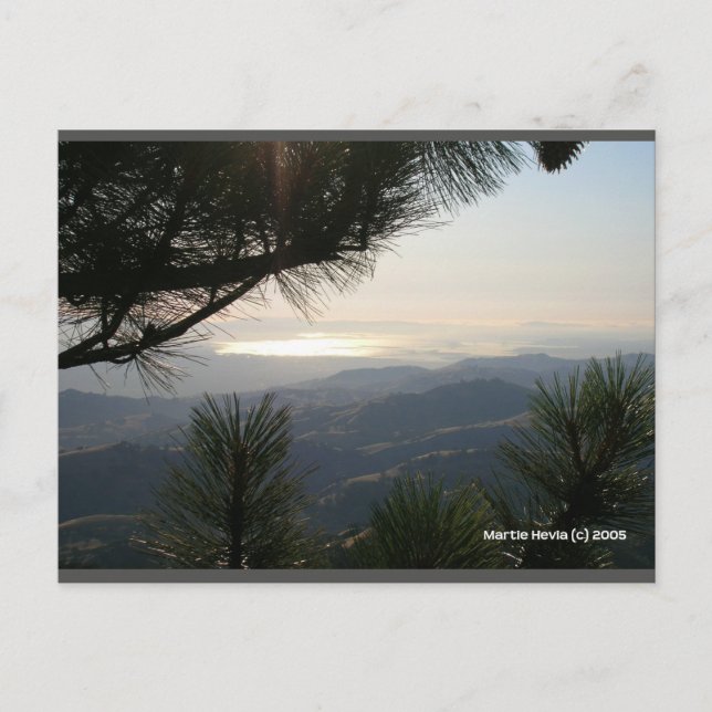 San Francisco Bay Area | Blue Beach Song™ vykort (Framsida)