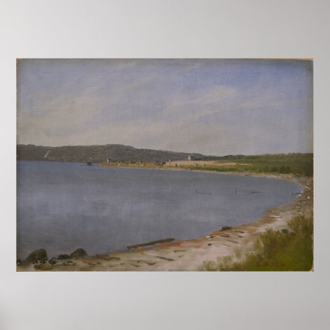 San Francisco Bay av Albert Bierstadt Poster (Framsidan)