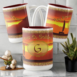 San Francisco Bay Brews & Golden Views 1124 Två-Tonad Mugg