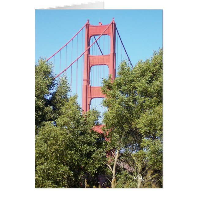 San Francisco Bay Bridge Hälsningskort (Framsidan)