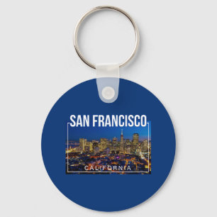 San Francisco Bay - California Cityscape Nyckelring