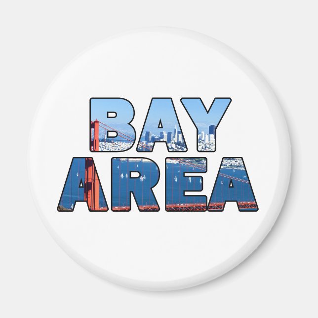 San Francisco Bay-området Magnet (Framsidan)