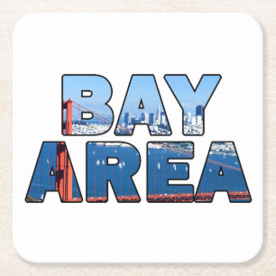 San Francisco Bay-området Underlägg Papper Kvadrat