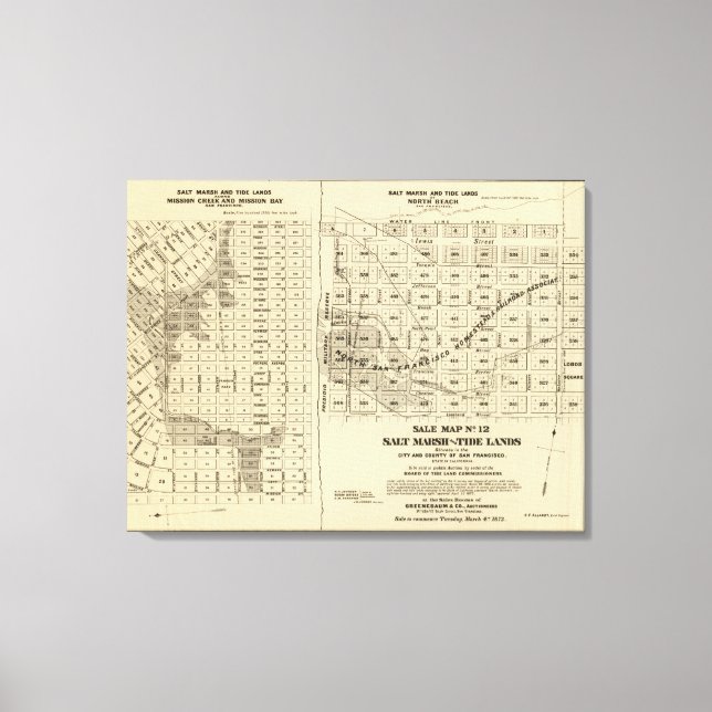 San Francisco Bay Salt Marsh Canvastryck (Framsida)
