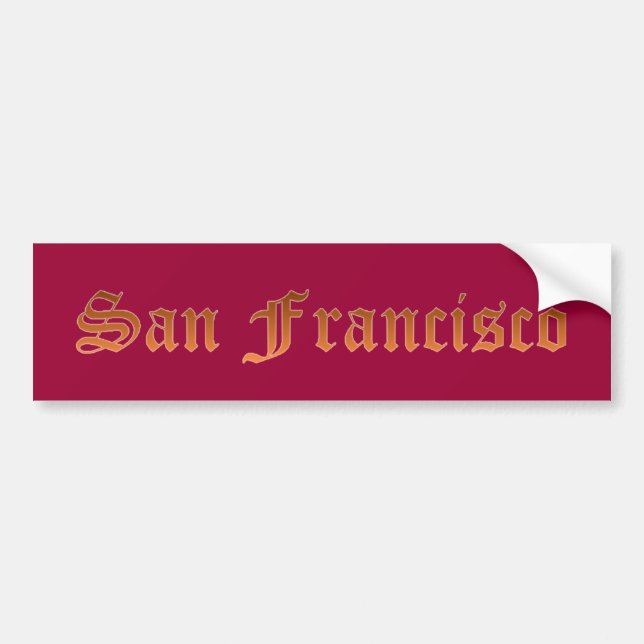 San Francisco Bildekal (Framsidan)