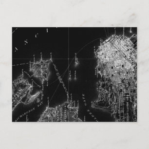San Francisco Black och White Karta Vykort