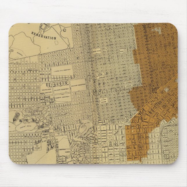 San Francisco brände området 1906 Musmatta (Framsidan)