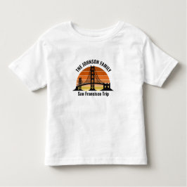 San Francisco Bridge Sunset Anpassningsbar Resa T Shirt
