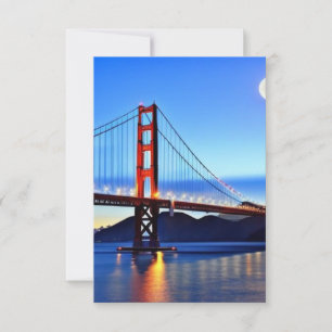 San Francisco Bridge - tackkort - Händelse till In Tack Kort