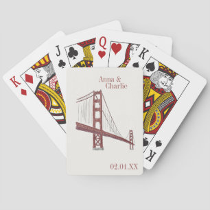 San Francisco bröllop Casinokort