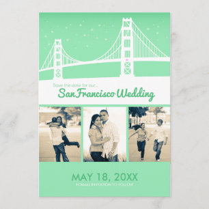San Francisco Bröllop Spara-date Spara Datumet