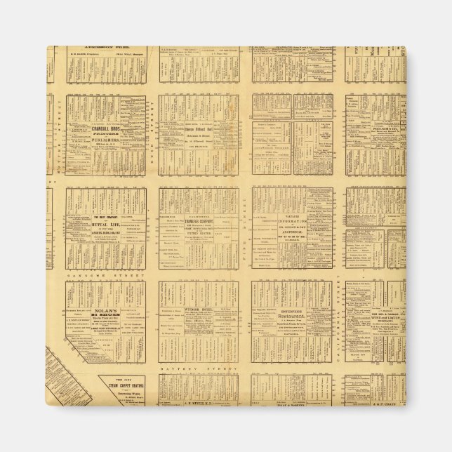 San Francisco Business Karta Magnet (Framsidan)