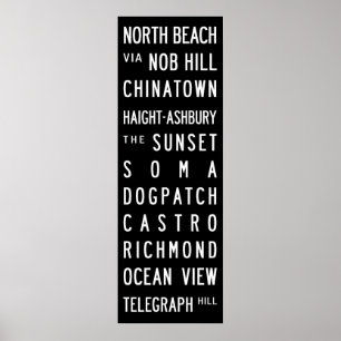 San Francisco Buss Roll Poster