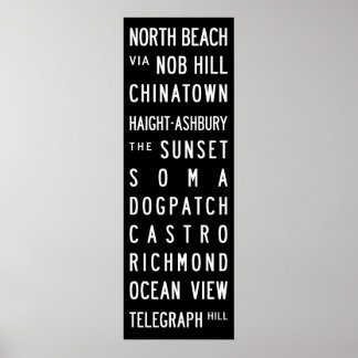 San Francisco Buss Roll Poster