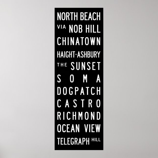 San Francisco Buss Roll Poster (Framsidan)