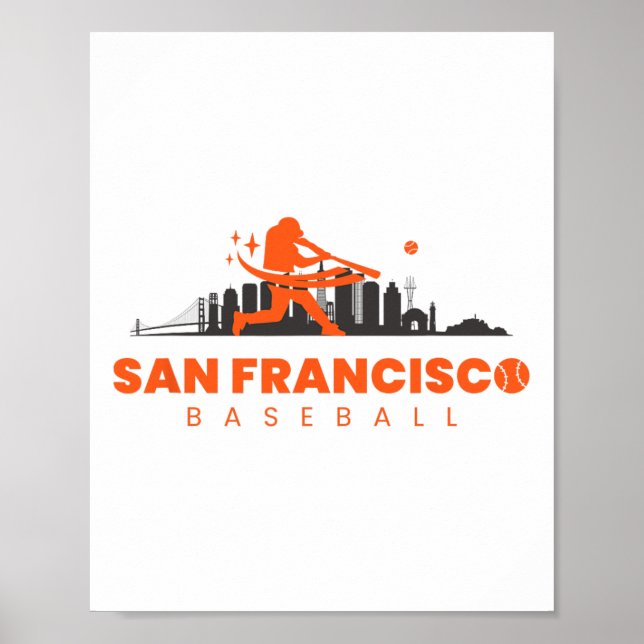San Francisco Bysebyll Vintage Player Retro Byseby Poster (Framsidan)