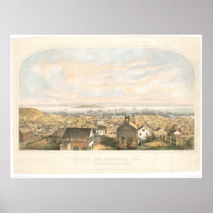 San Francisco, CA. 1852 (1065A) Poster