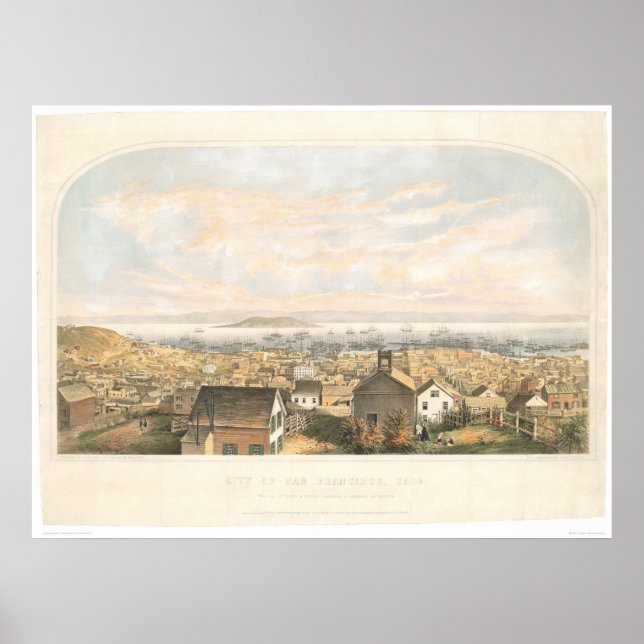 San Francisco, CA. 1852 (1065A) Poster (Framsidan)
