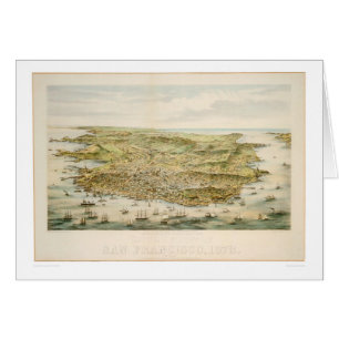 San Francisco CA. 1873 (1528A) Hälsningskort