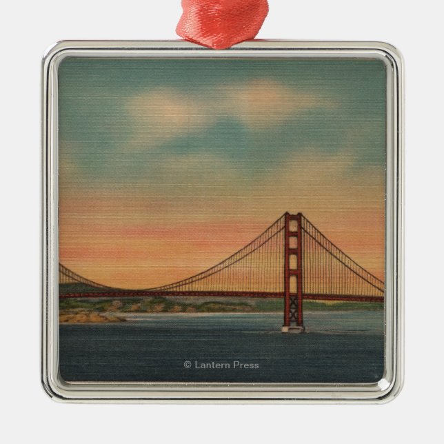San Francisco CA 2 Julgransprydnad Metall (Framsidan)