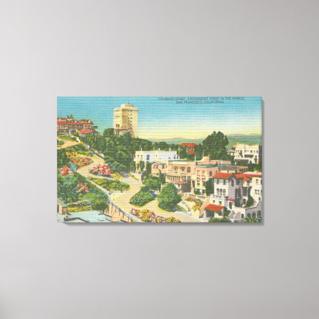 San Francisco, CA 3 Canvastryck (Framsida)