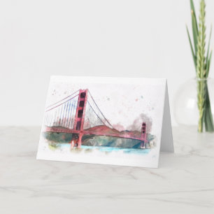 San Francisco, CA - Golden Grind Bridge Card Kort