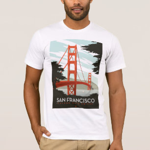 San Francisco, CA - Golden Grind Bridge Tee Shirt