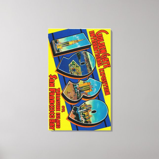 San Francisco, CA - Golden Grind Internat'l Canvastryck (Framsida)