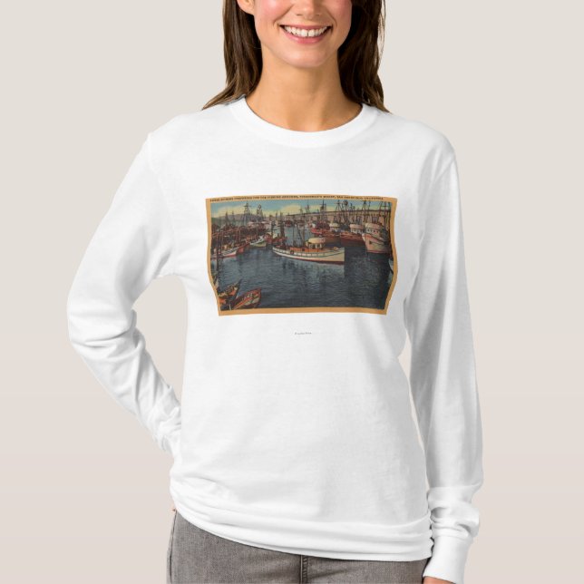 San Francisco CA-Handväska-Seiners på fiskaren T-shirt (Framsida)