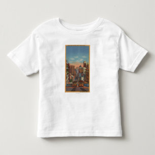 San Francisco CA - kabelbilar som går upp Tee Shirt