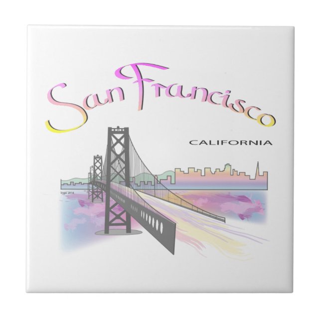 San Francisco, CA Kakelplatta (Framsidan)