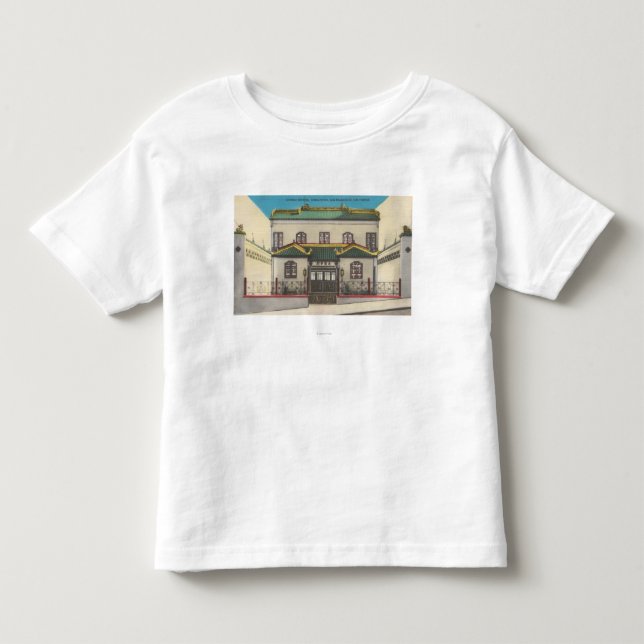 San Francisco CA-kines skolar i Chinatown Tee Shirt (Framsida)