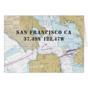 San Francisco CA Nautical Navigation Chart Boater OBS Kort