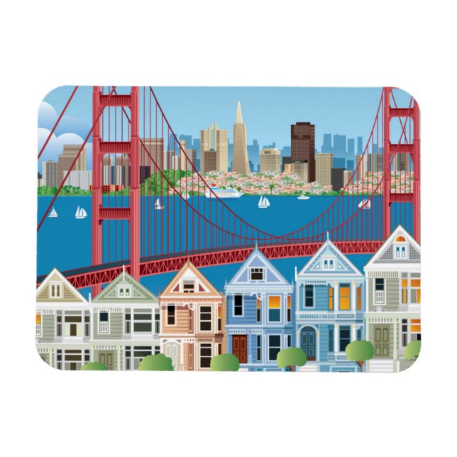San Francisco, CA | Ort efter bukten Magnet (Horisontell)