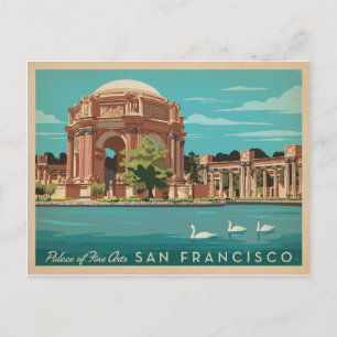 San Francisco, CA - palatset för konst Vykort