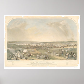 San Francisco, CA. Panoramisk Karta (1551A) Poster