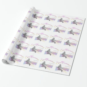 San Francisco CA-regnbågefärger Presentpapper