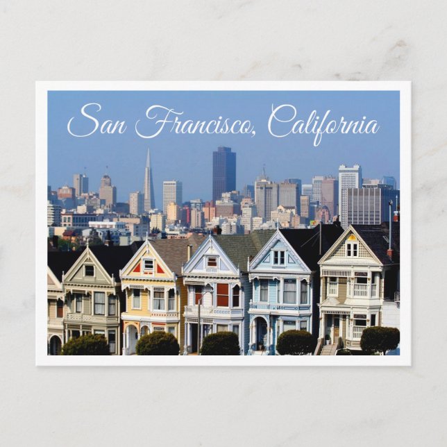 San Francisco CA Skyline Postcard - Förenade State Vykort (Framsida)