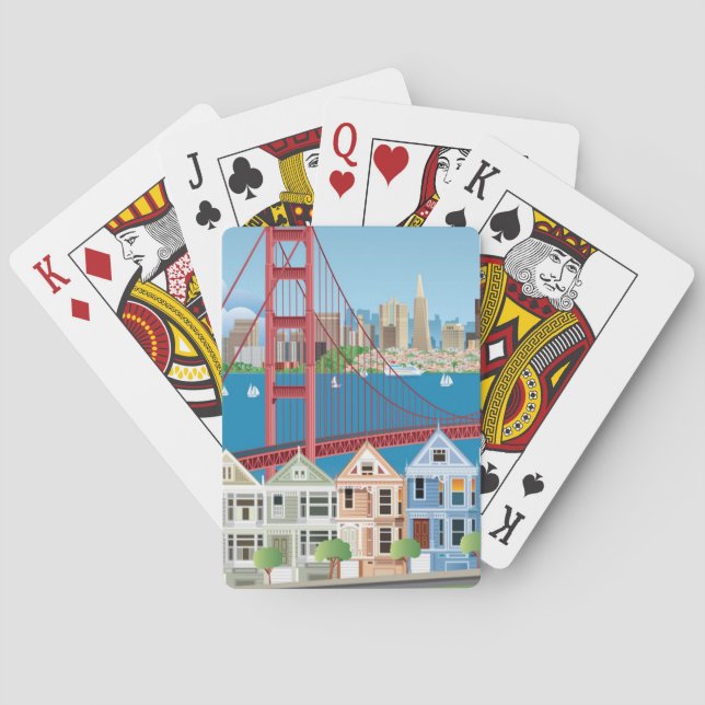 San Francisco CA | staden vid fjärden Casinokort (Baksidan)