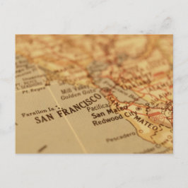 San Francisco, CA Vintage Karta Vykort