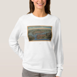 San Francisco CAAerial beskådar från väster T Shirt