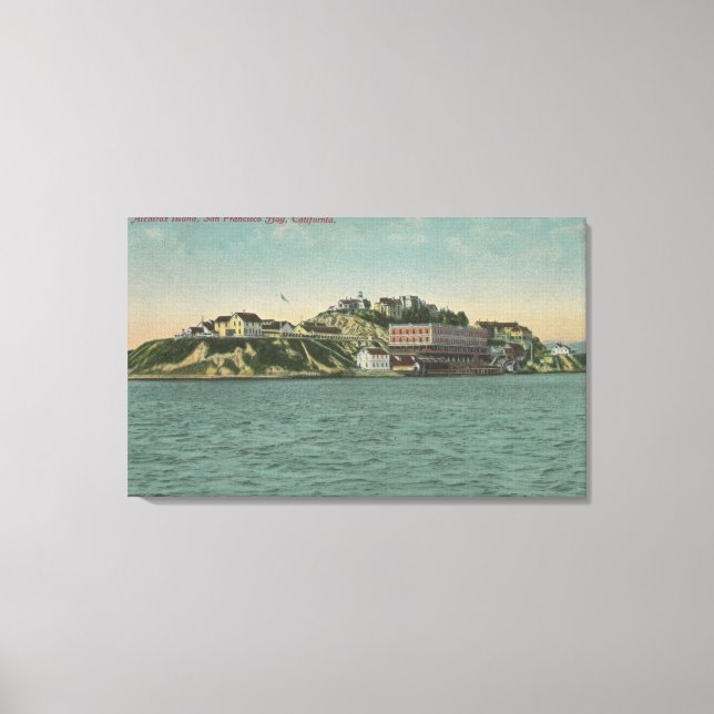San Francisco, CAAlcatraz-fängelset Canvastryck (Framsida)
