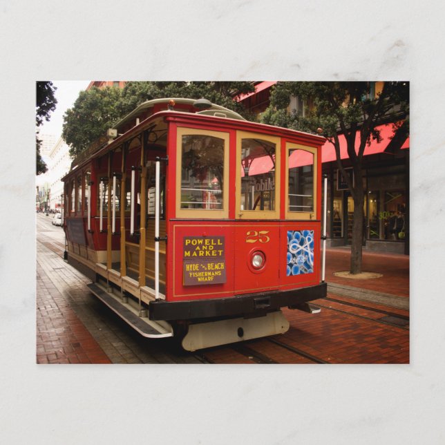 San Francisco Cable Car 2014 Calendar Postcard Vykort (Framsida)